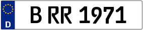 Trailer License Plate